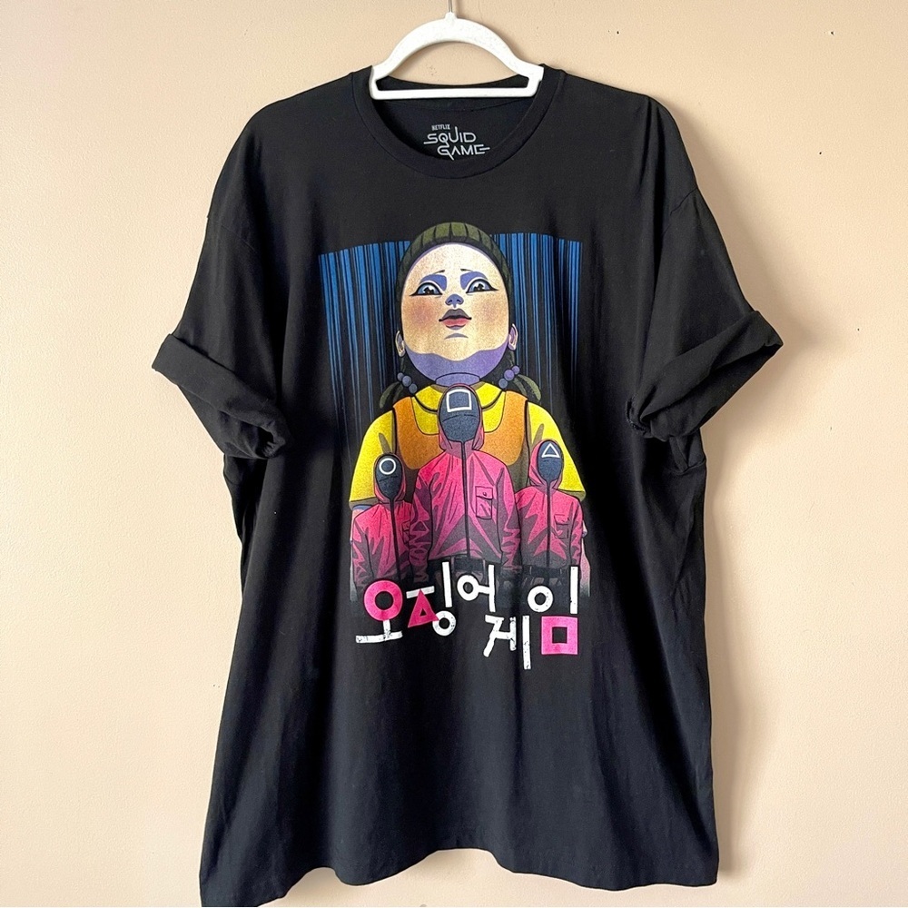 SQUID GAMES | Black Graphic Tee Sz 2X